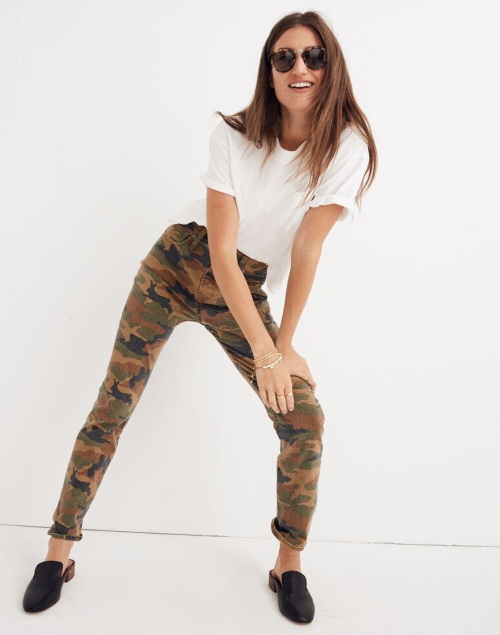Madewell Cottontail Camo High-Rise Slim BoyJean Bunny Classic Desert Women 29